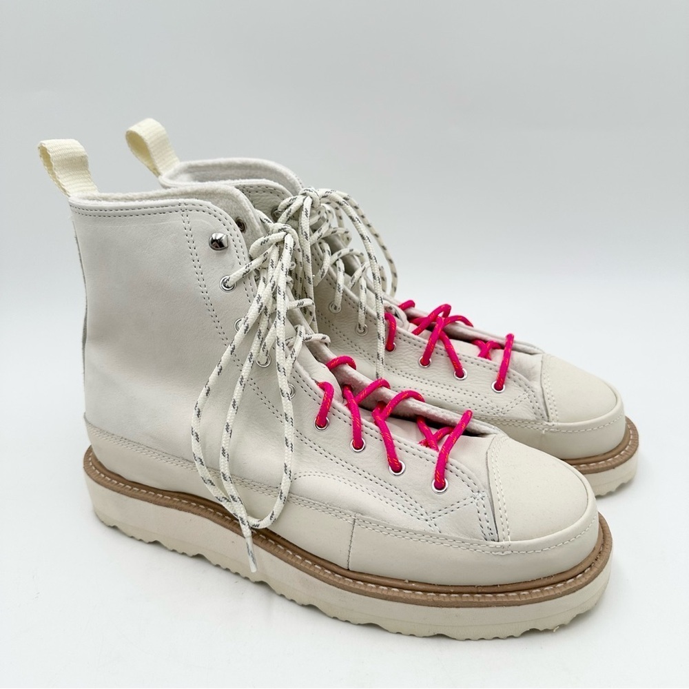 Converse Crafted Leather Terrain Boot in Egret 173212C